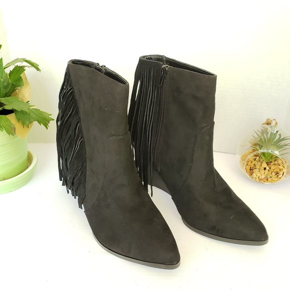 CARLOS by CARLOS SANTANA Mika Western Boos in Black Size 9 New NWT - Picture 2 of 6